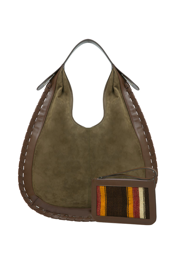 Lulu 8 Khaki Suede