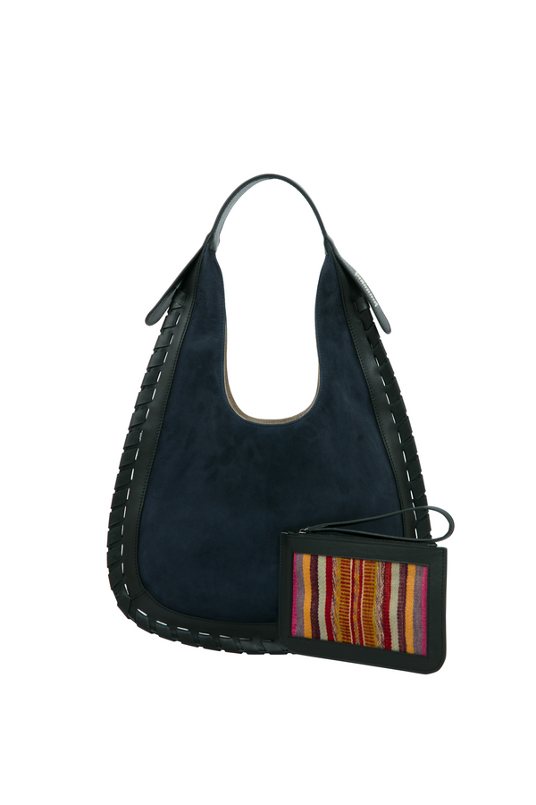 Lulu 8 Medium Navy Suede