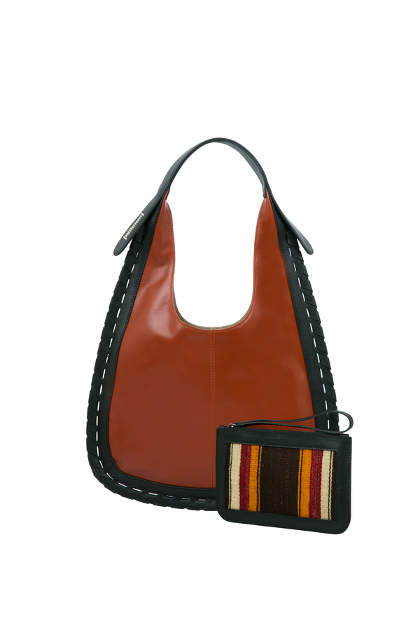 Lulu 8 Medium Rusty Red Leather