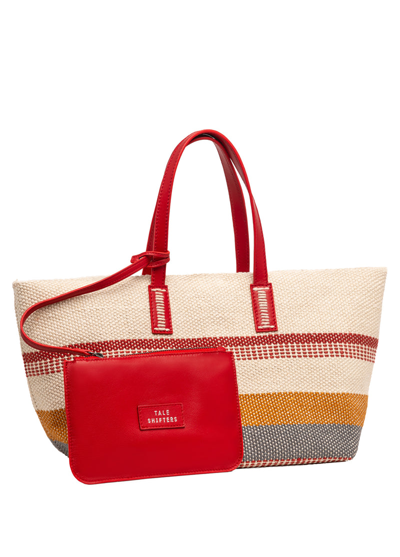 Jazz 212 White Hemp Red Strap