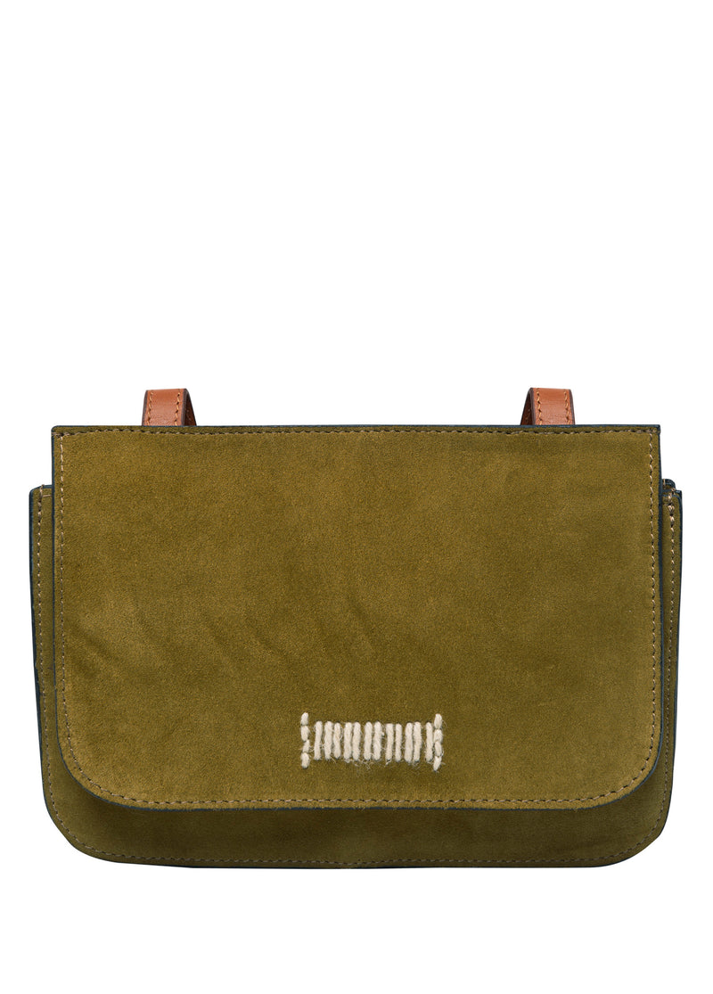 Perri Olive Green Suede